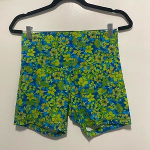 Aerie Offline floral bike short